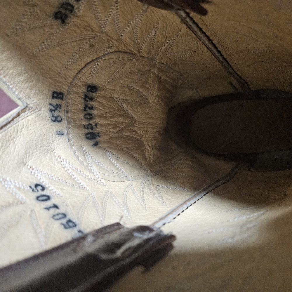 Women's Hand Made Brown Western Cowboy Boot - Picture 8 of 8